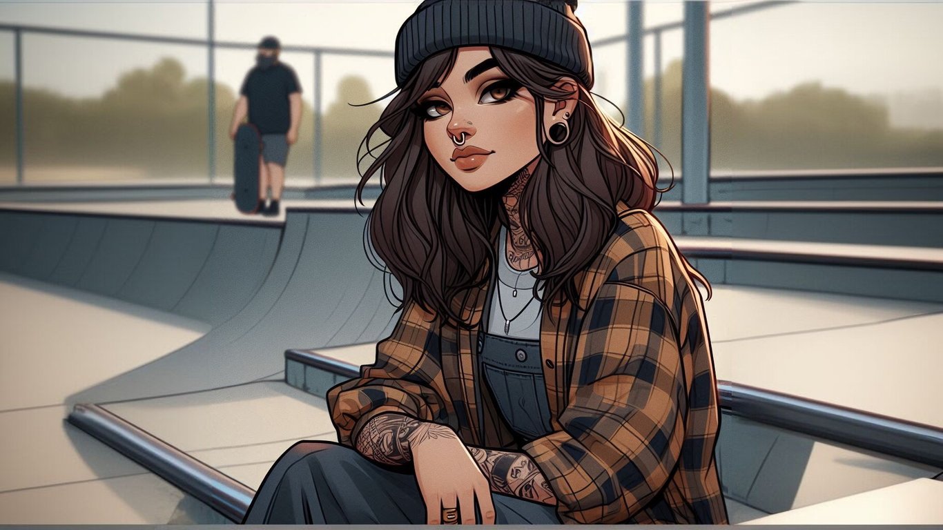 Cover art for Skate or Stay, a romance scenario on AI Dungeon
