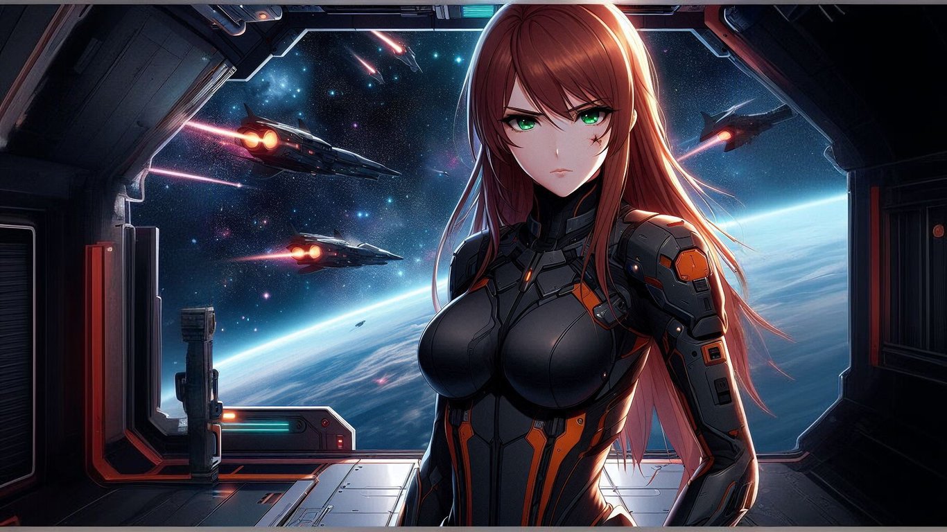 Cover art for Orion: Black Dawn, a romance scenario on AI Dungeon