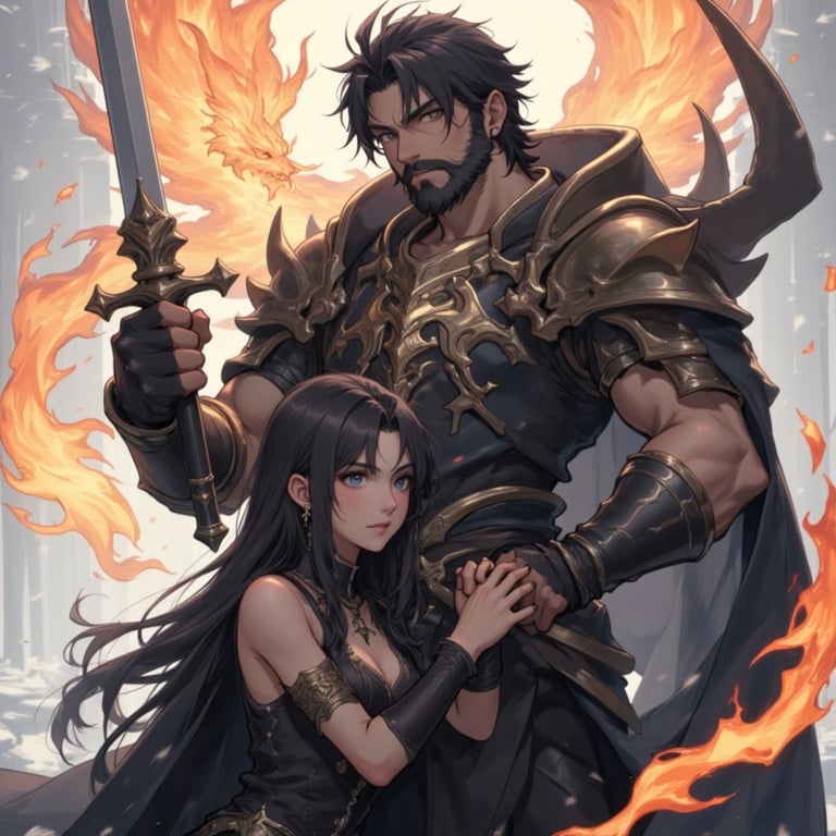 Cover art for The War-Maiden’s Blessing, a bond scenario on AI Dungeon