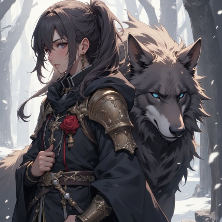 Cover art for Taming the Alpha v.2, a werewolf scenario on AI Dungeon