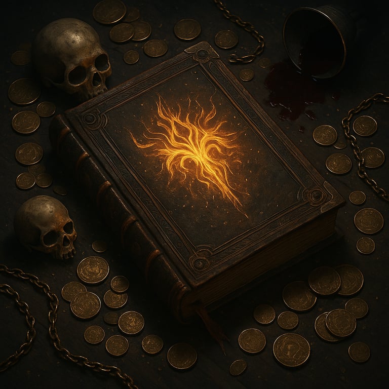 Cover art for The Book of Agromora, a comedy scenario on AI Dungeon