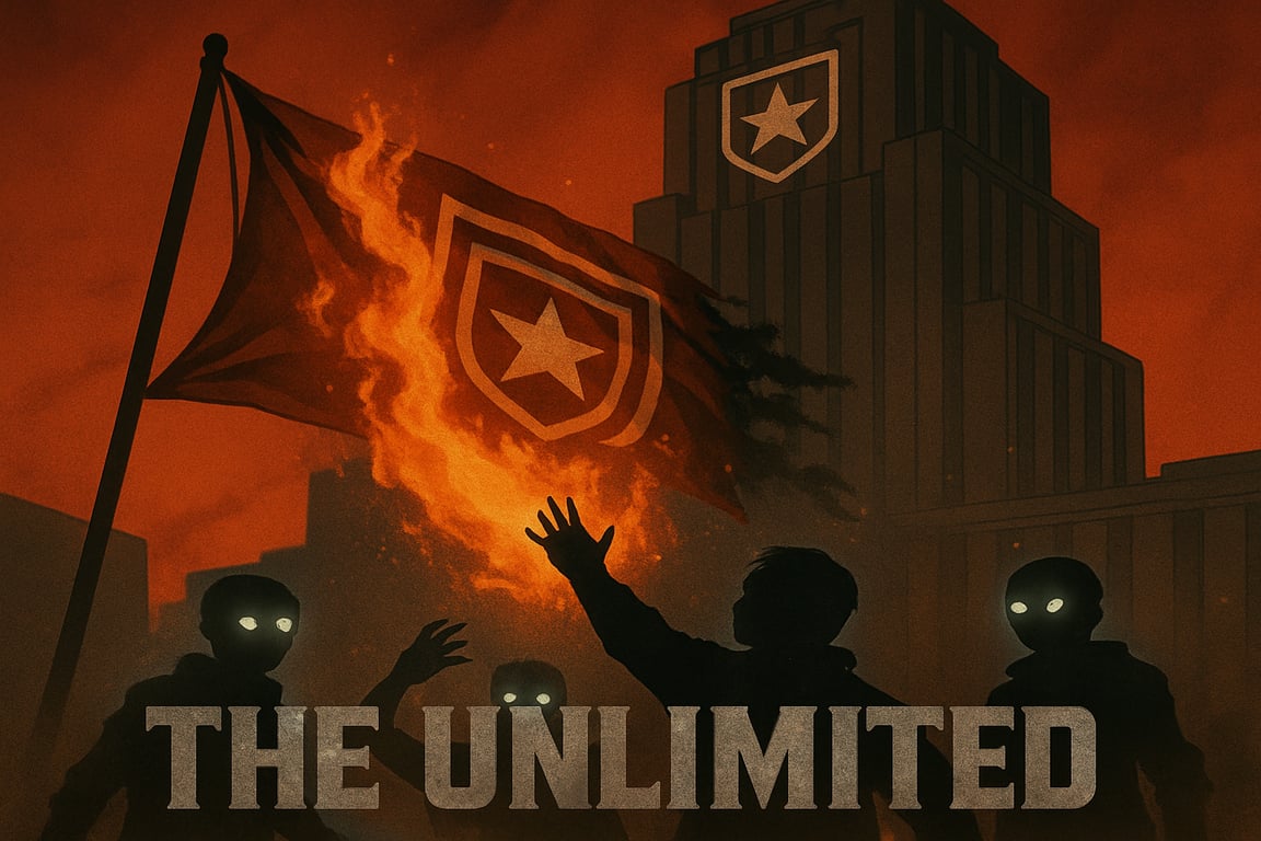 Cover art for The Unlimited, a war scenario on AI Dungeon