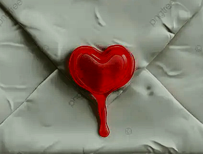 Cover art for The Red Hearted Letters, an open ended scenario on AI Dungeon