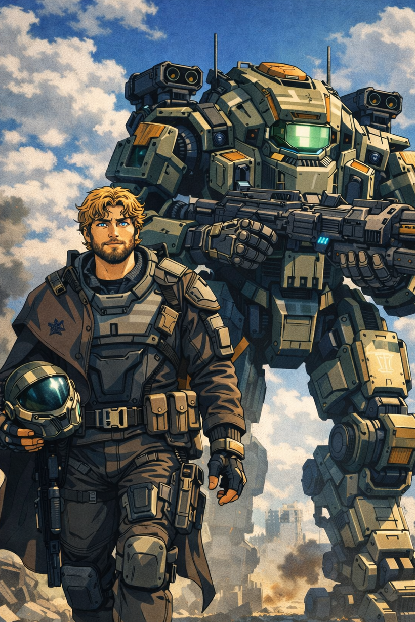 Cover art for Fractured Frontier, a titanfall 2 scenario on AI Dungeon