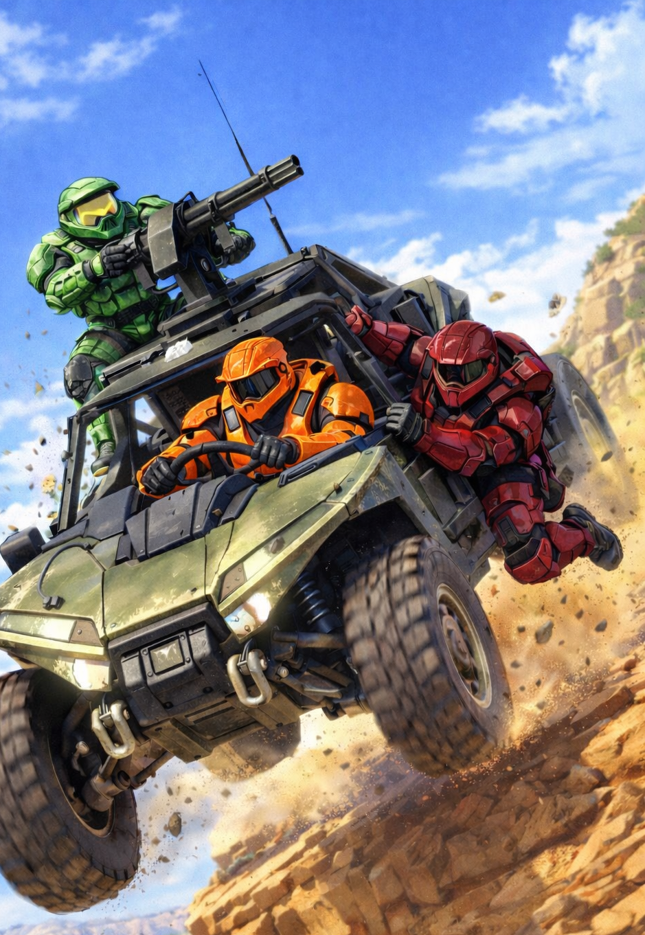 Cover art for Red vs Blue, a rv b scenario on AI Dungeon