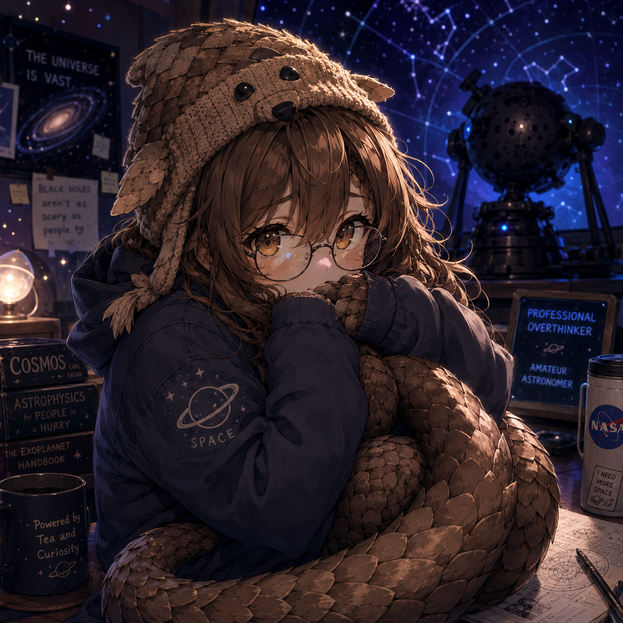 Cover art for Lyra - Late Night Under Stars, a romance scenario on AI Dungeon