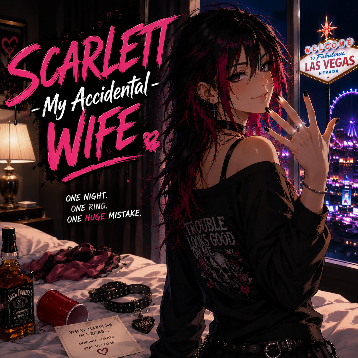 Cover art for Scarlett - My Accidental Wife, a romance scenario on AI Dungeon