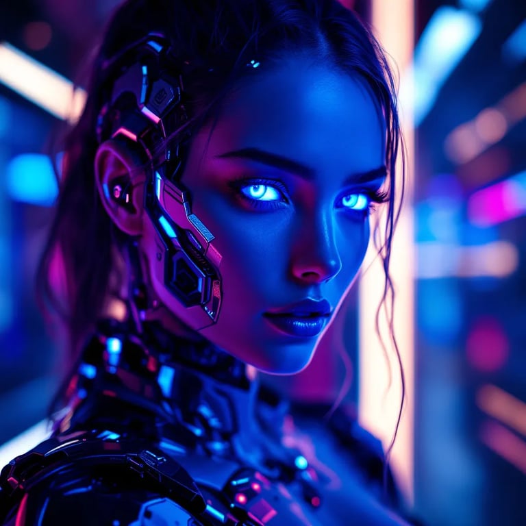 Cover art for Cyborgs are going missing., a cyborgs scenario on AI Dungeon