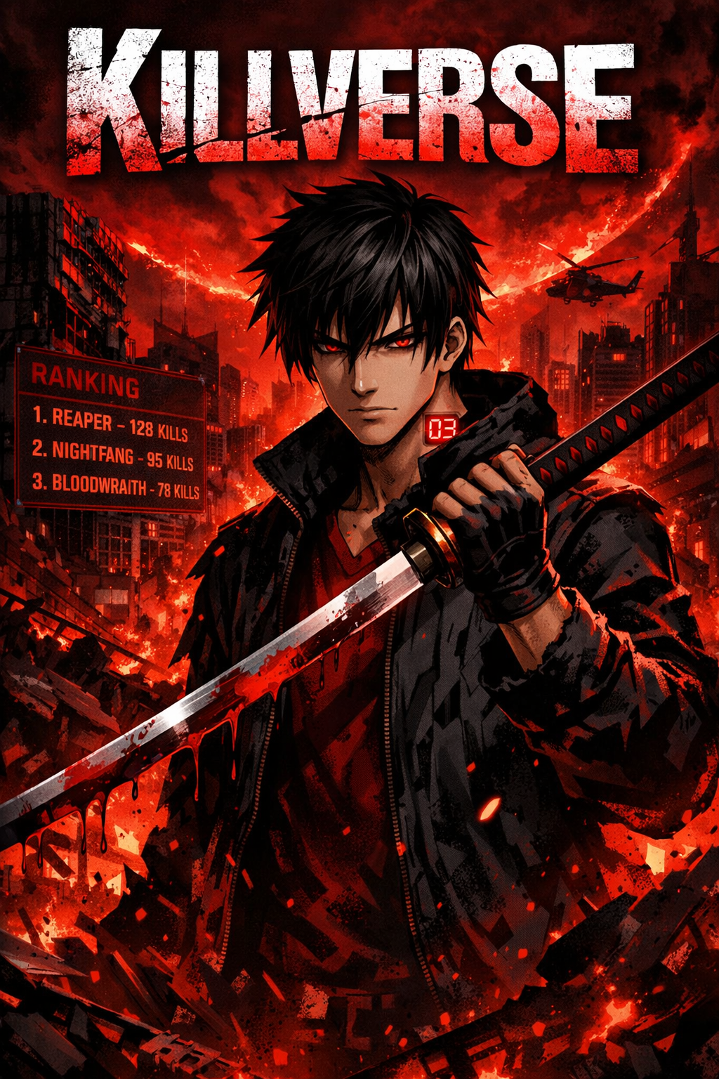 Cover art for Killverse., a dark scenario on AI Dungeon