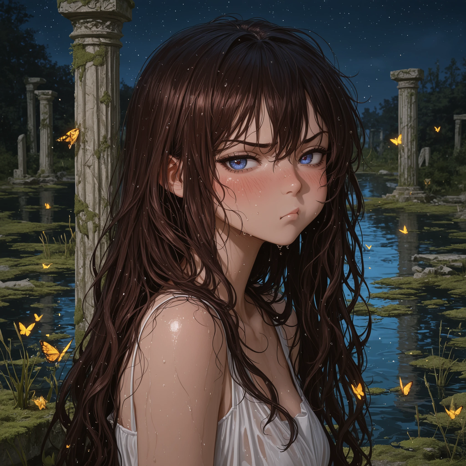 Cover art for Grumpy nymph of the ruin (AC + LoLa), a nymph scenario on AI Dungeon
