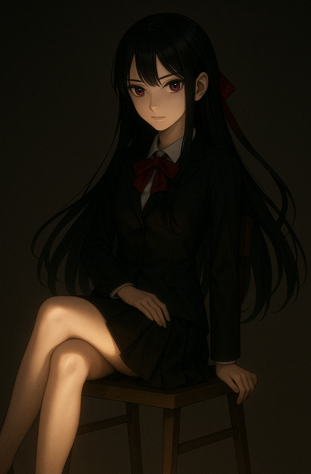 Cover art for My yandere friend, she more dangerous than the devil, a yandere scenario on AI Dungeon