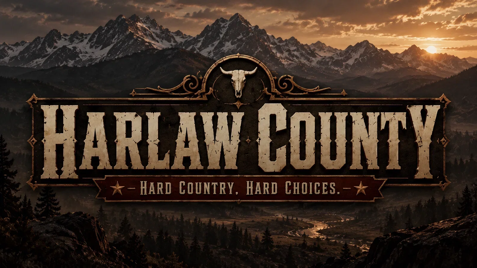 Cover art for Harlaw County: Enhanced Edition, a western world on Voyage