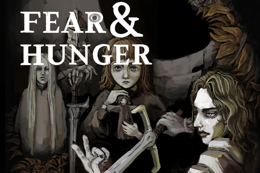 Cover art for Fear and Hunger, a dark fanstasy scenario on AI Dungeon