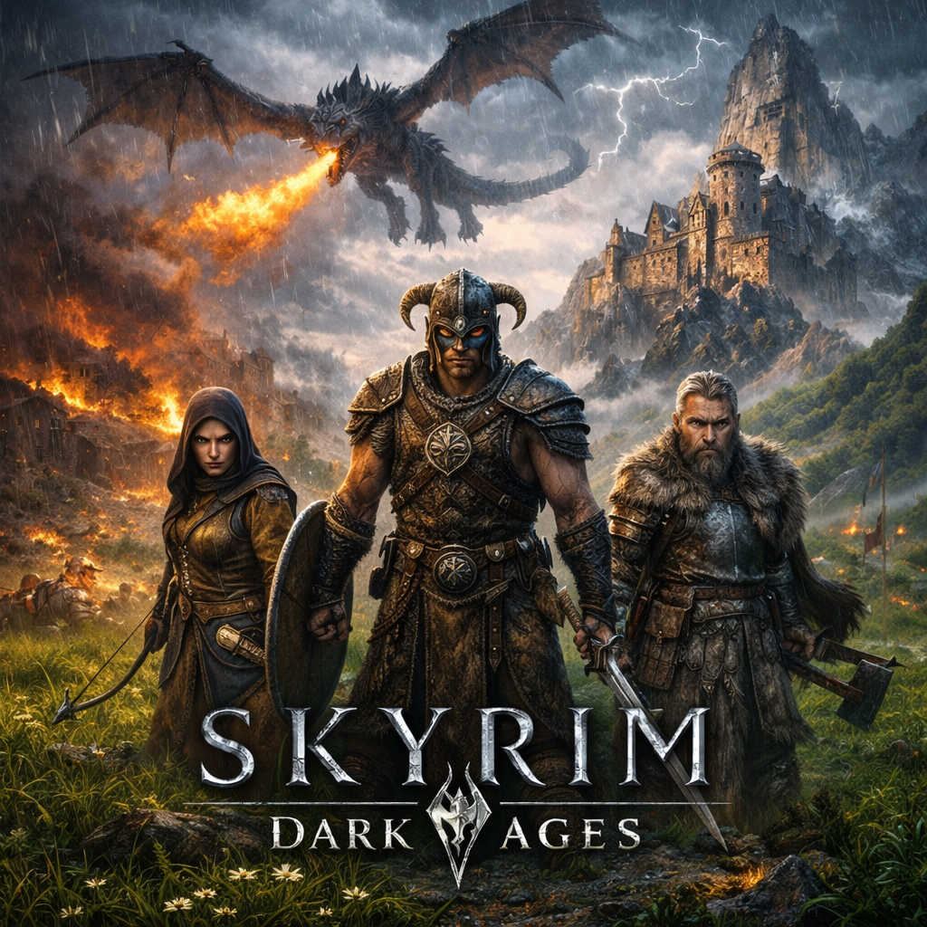 Cover art for Skyrim: Dark Ages, a skyrim scenario on AI Dungeon