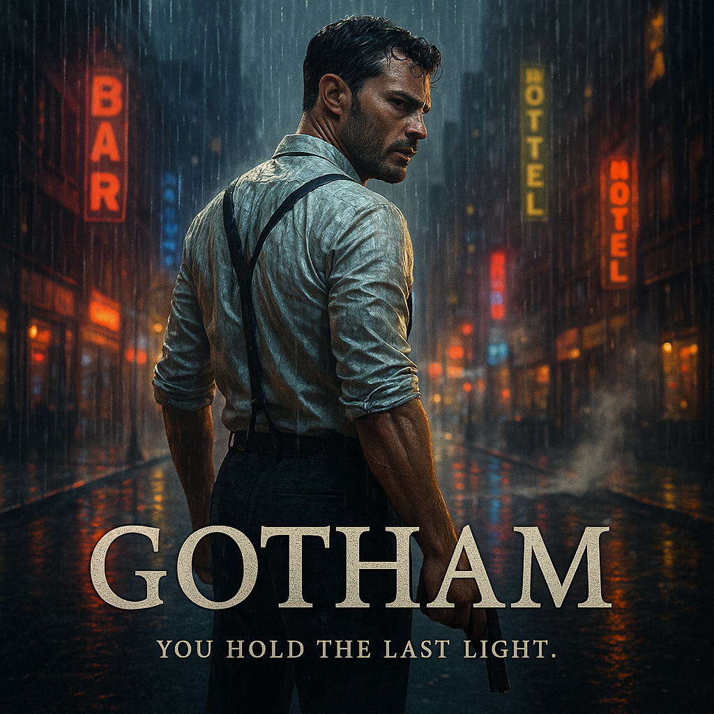 Cover art for Gotham: Last Light, a batman scenario on AI Dungeon