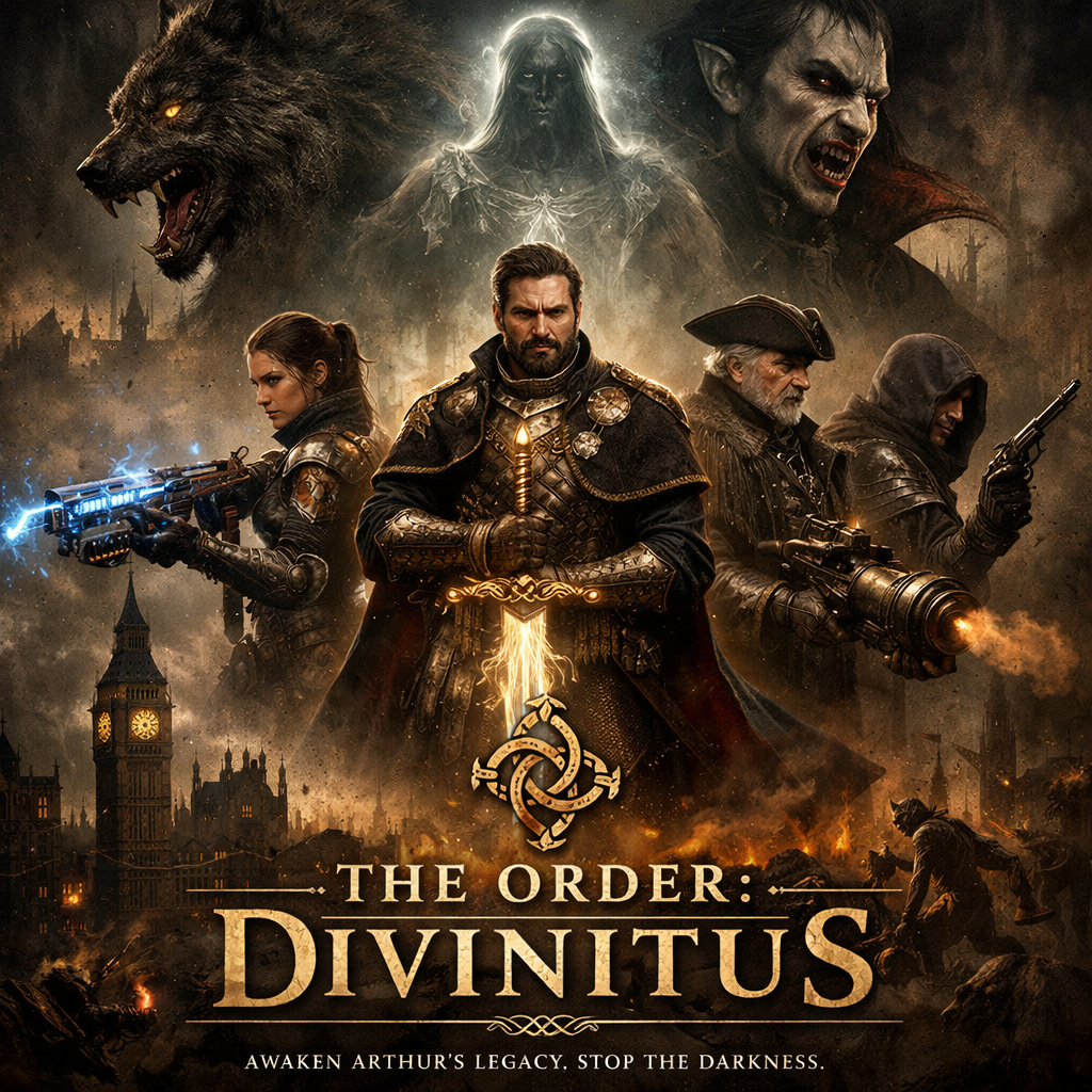 Cover art for The Order: Divinitus, a steampunk scenario on AI Dungeon
