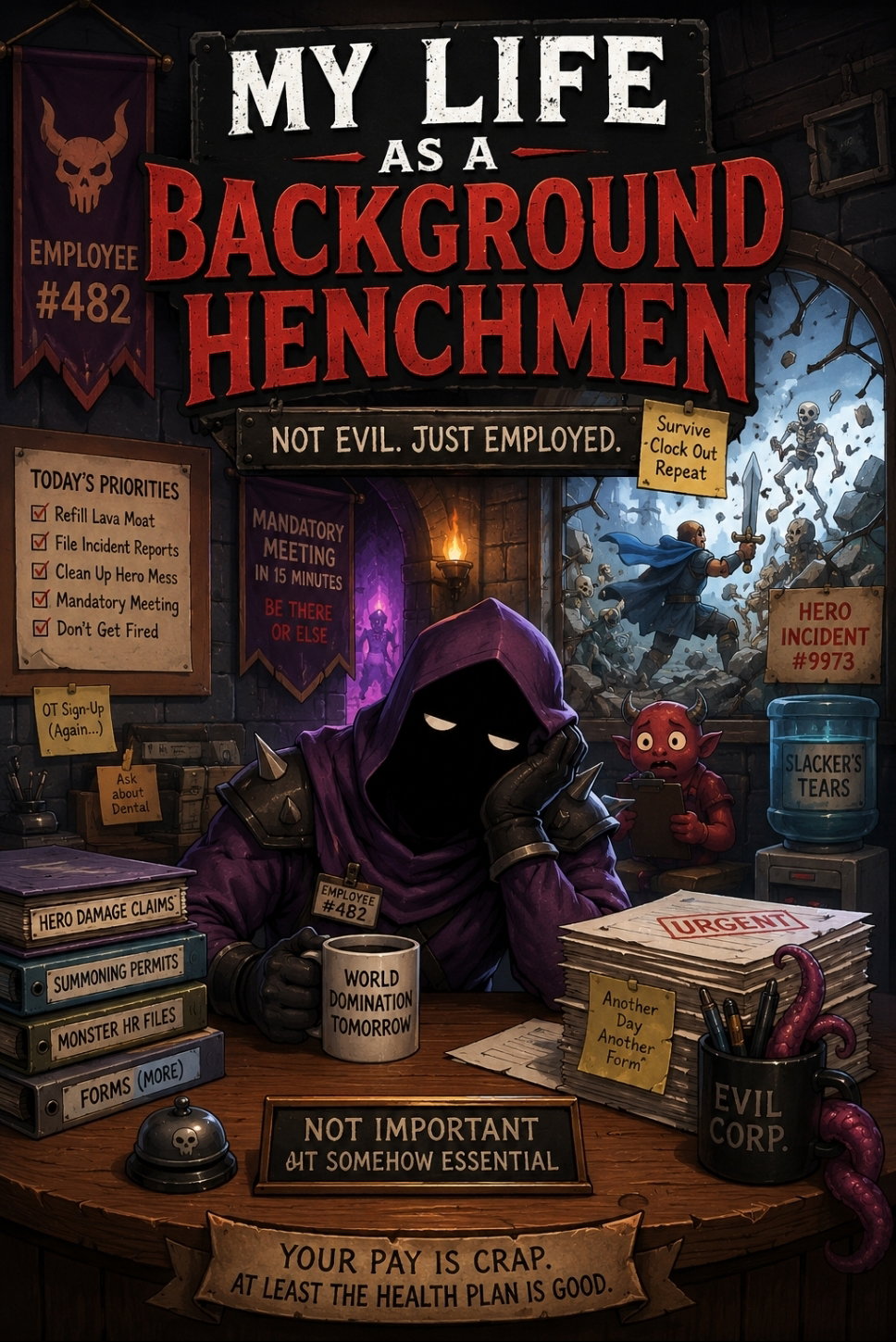Cover art for My Life as a Background Henchmen, a background henchman scenario on AI Dungeon