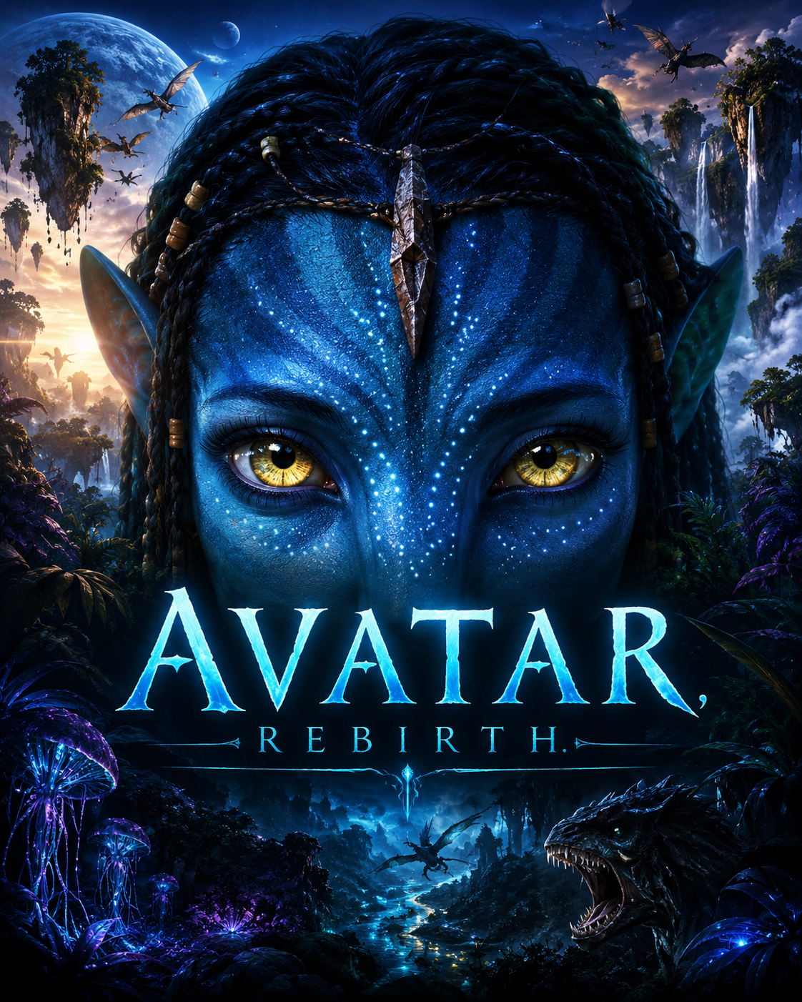 Cover art for AVATAR REBIRTH , a sci fi scenario on AI Dungeon