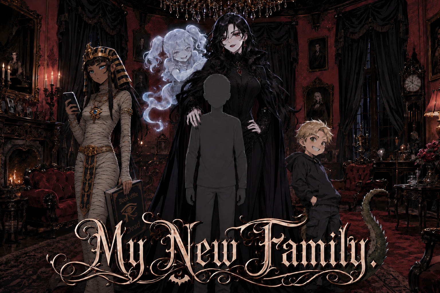 Cover art for My New Family! , a fantasy scenario on AI Dungeon