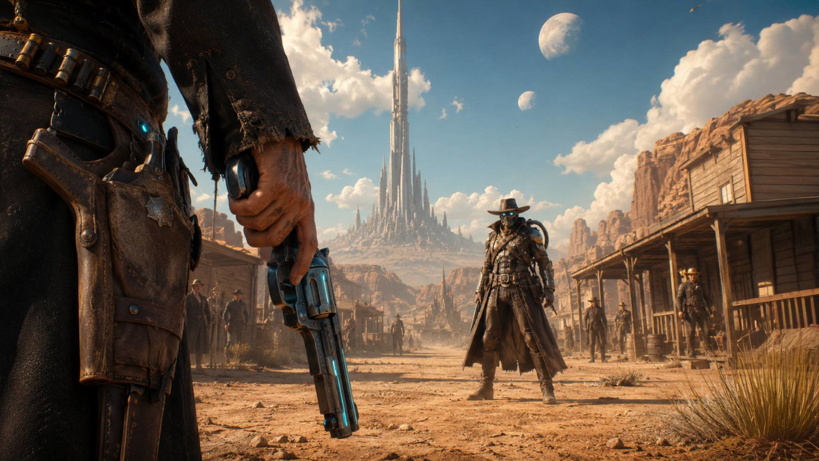 Cover art for Wild, Wild Space: A Space Western World, a sci-fi world on Voyage