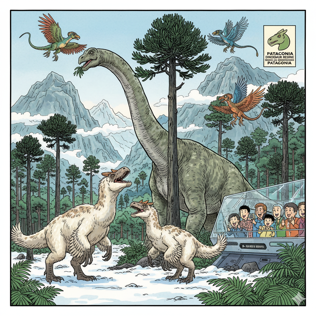 Cover art for Your Feathered Dinosaur Park, a dinosaur scenario on AI Dungeon