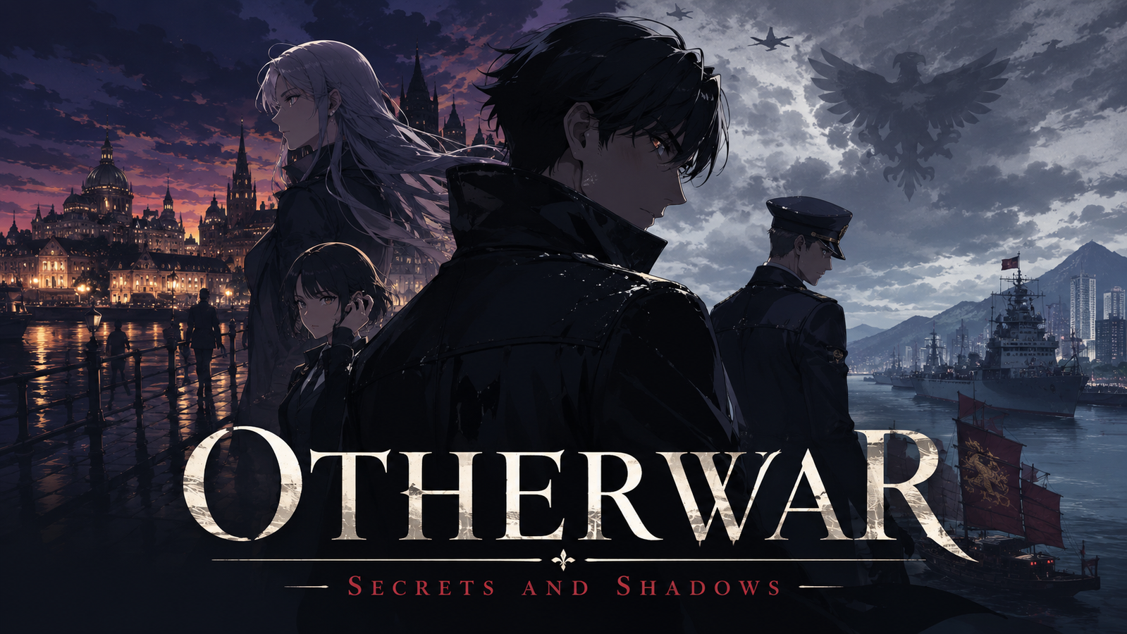 Cover art for Otherwar: Secrets and Shadows, an inner self scenario on AI Dungeon