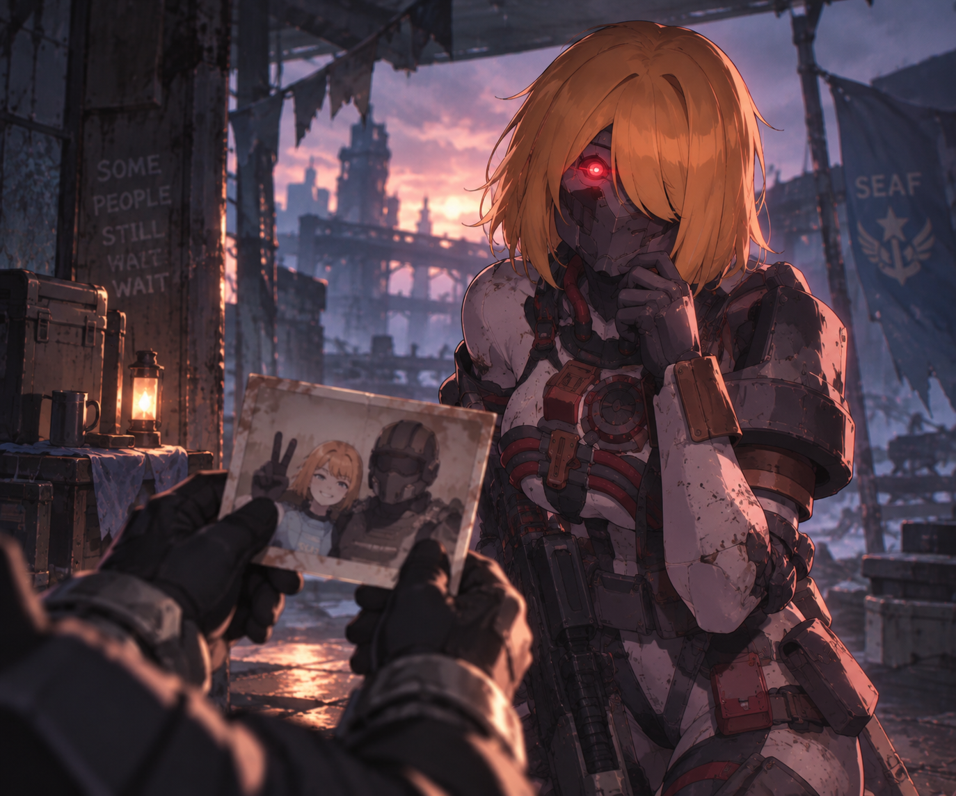 Cover art for The Last Signal, a post apocalyptic scenario on AI Dungeon