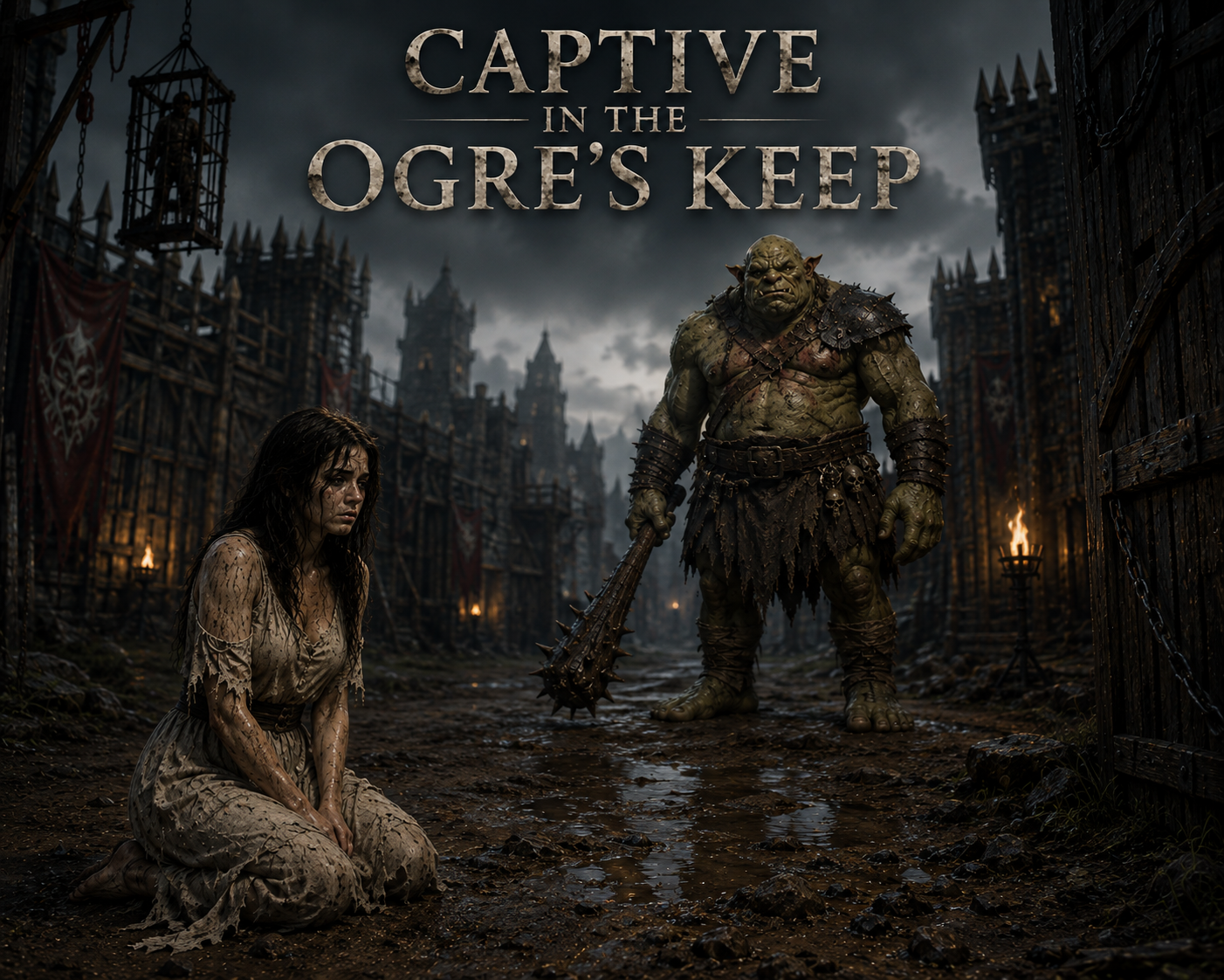 Cover art for Captive In The Ogres Keep, an ogre scenario on AI Dungeon