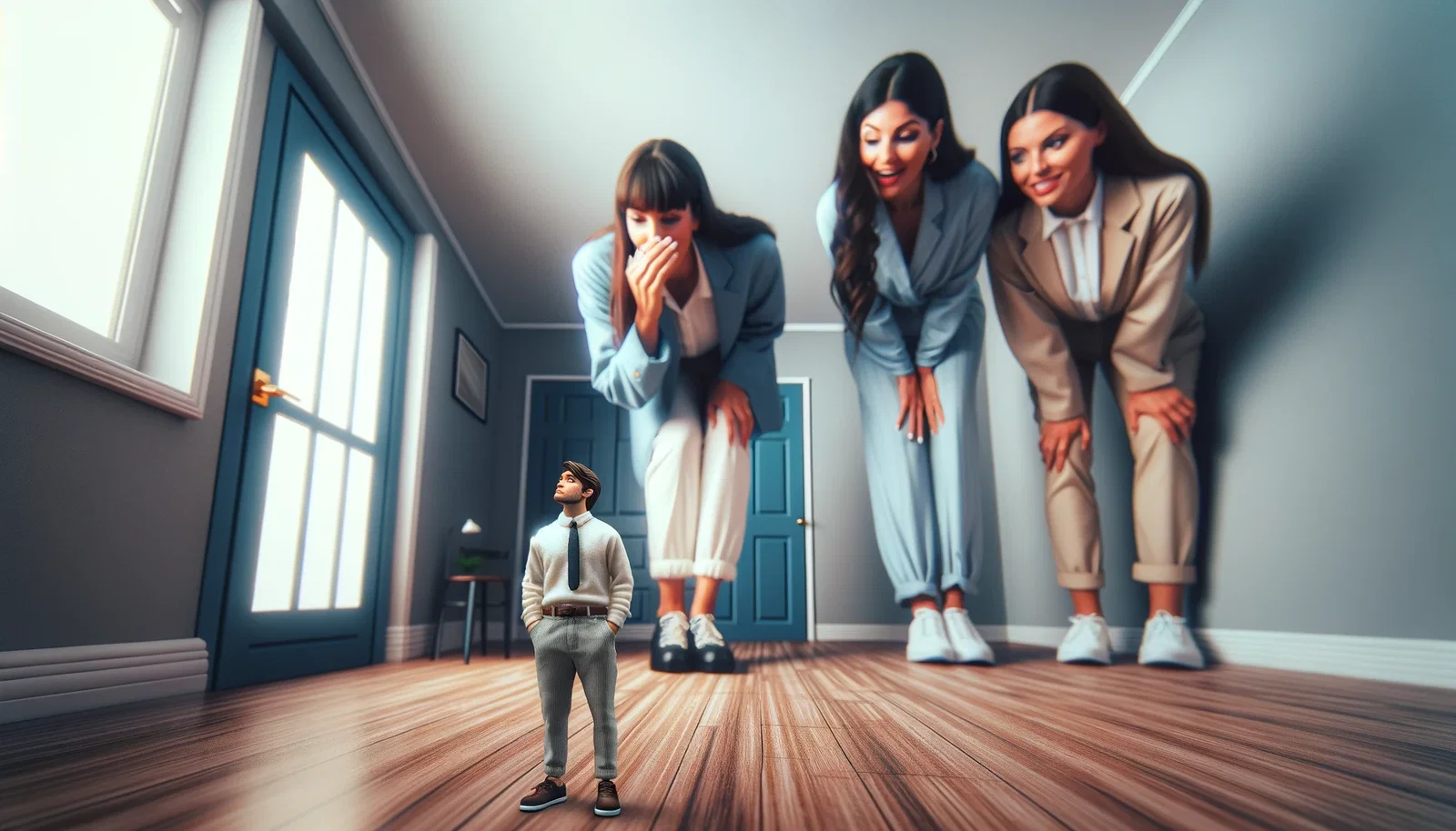 Cover art for Shrunken Among Roomates, a giantess scenario on AI Dungeon