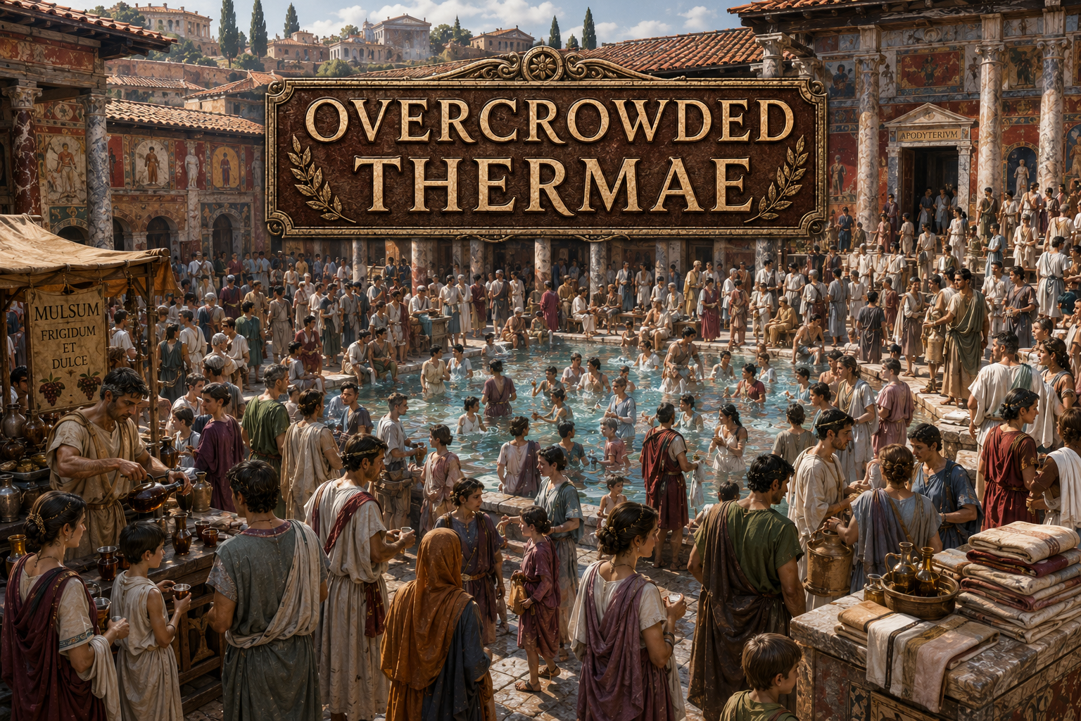 Cover art for Overcrowded Thermae, a thermae scenario on AI Dungeon