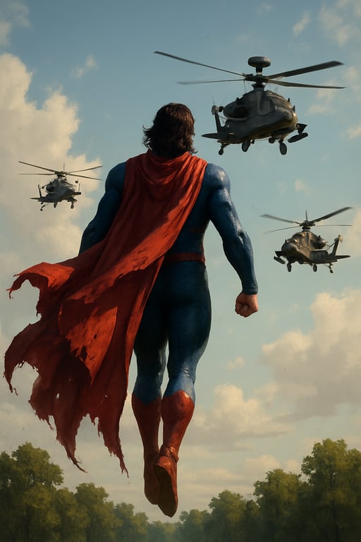 Cover art for Superman: Don’t Make This Get Any Messier, a superman adventure on AI Dungeon