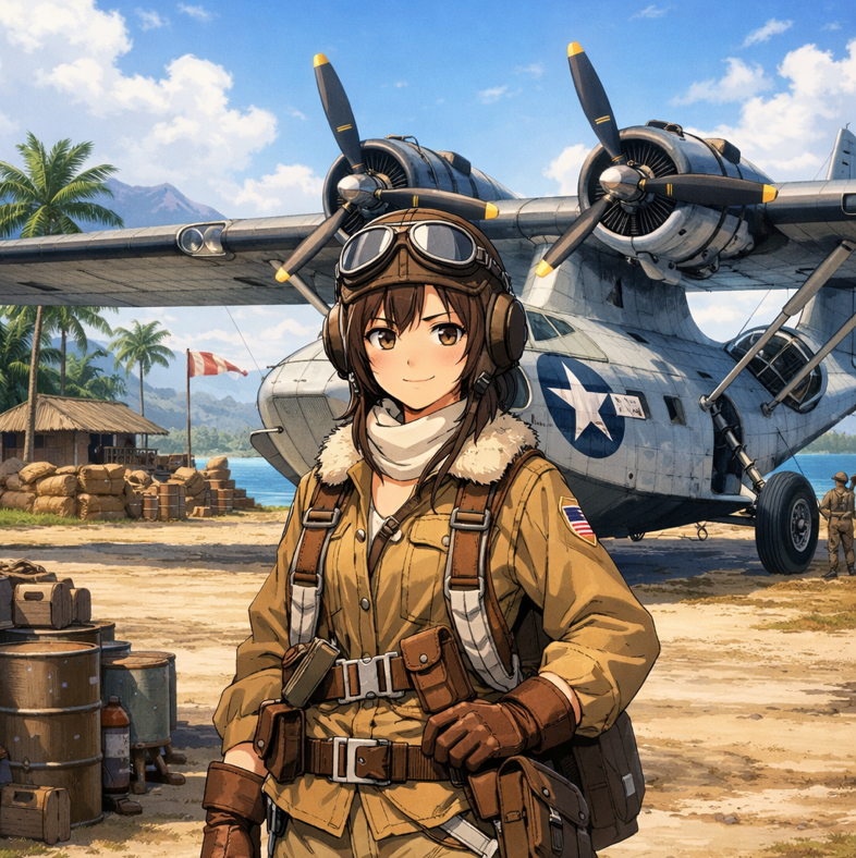 Cover art for Wings Over a Dying Sea, a search and rescue scenario on AI Dungeon