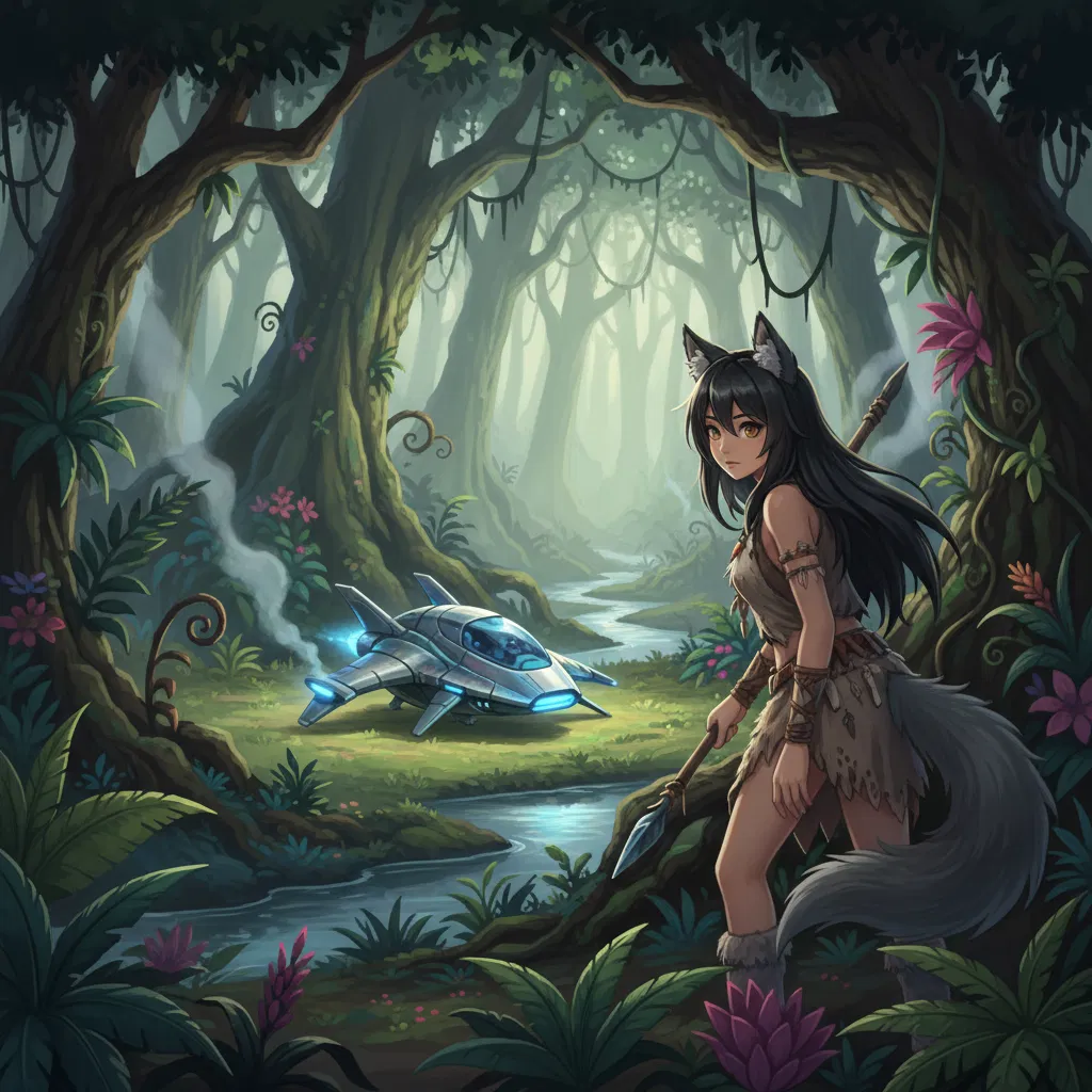 Cover art for The New World, an innerself scenario on AI Dungeon