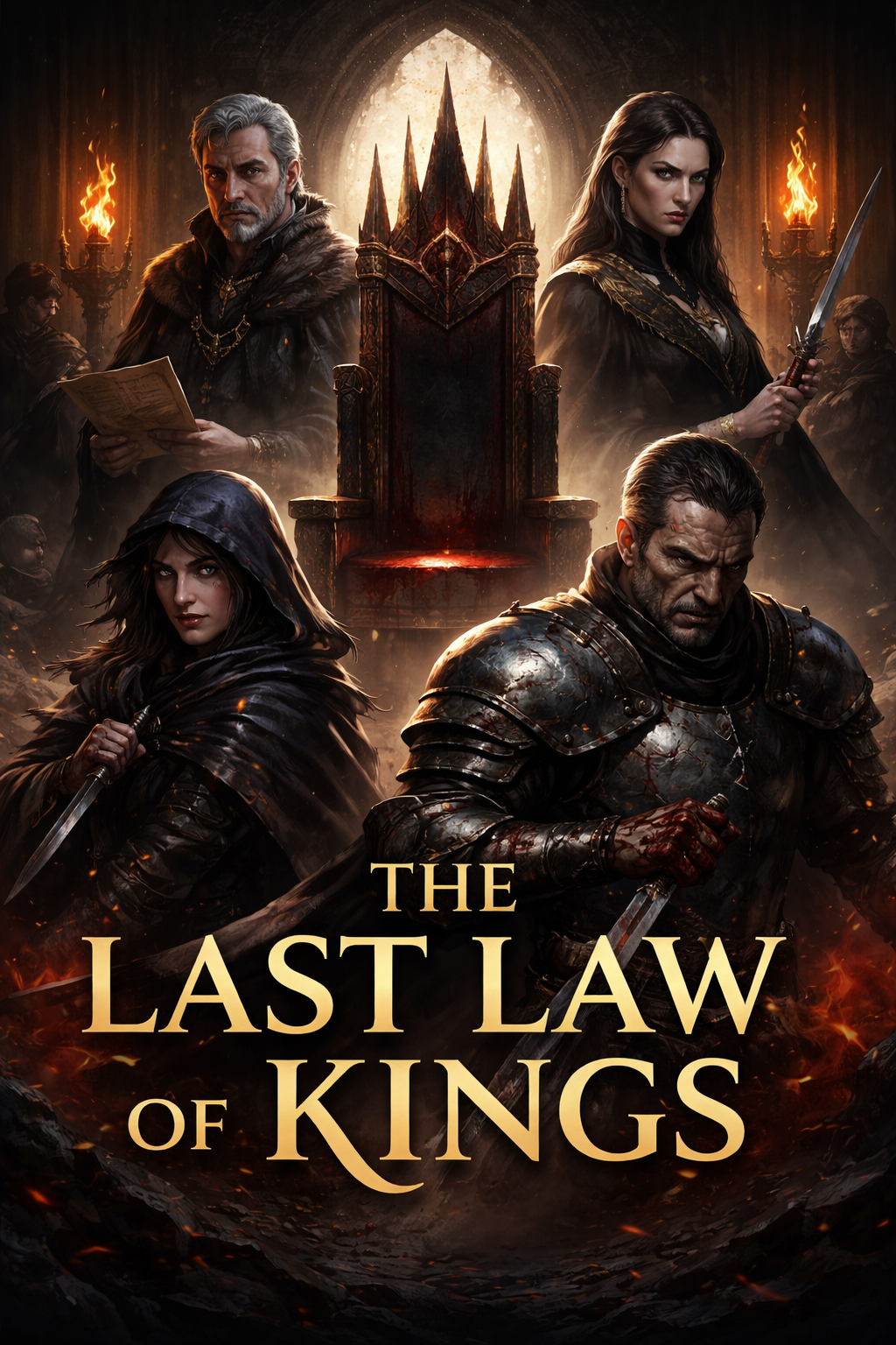 Cover art for THE LAST LAW OF KINGS : A D&D campaign, a dark fantasy scenario on AI Dungeon