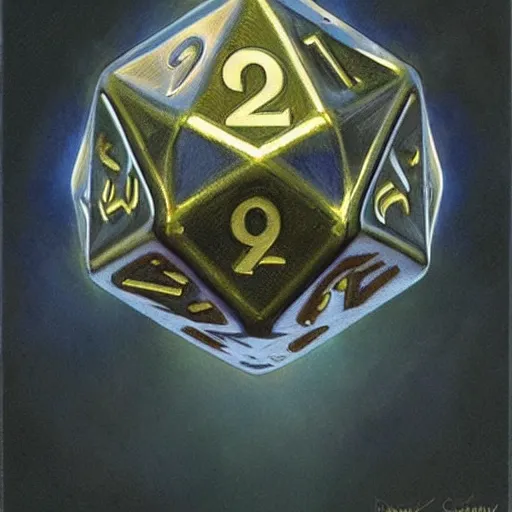 Cover art for Dungeons and dragons, a d 20 scenario on AI Dungeon