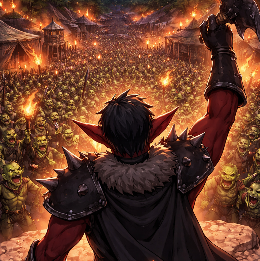 Cover art for Goblin Tribe Builder , a goblin scenario on AI Dungeon