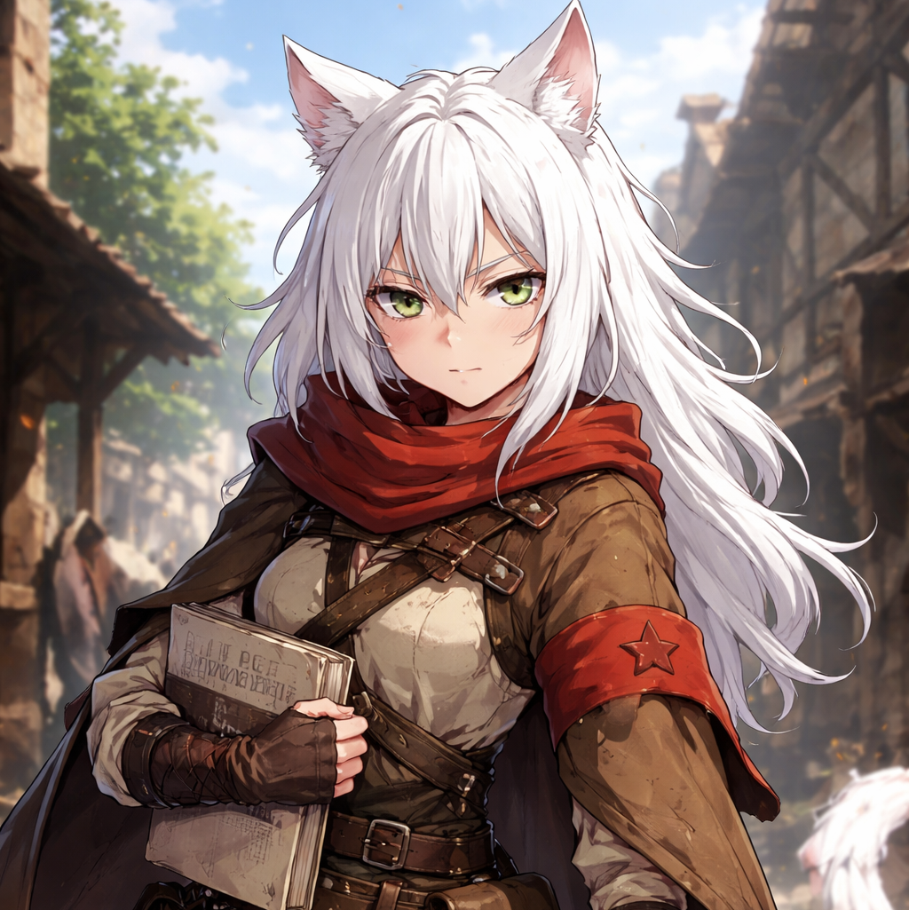 Cover art for Borrowed Stories- Katya , a catgirl scenario on AI Dungeon