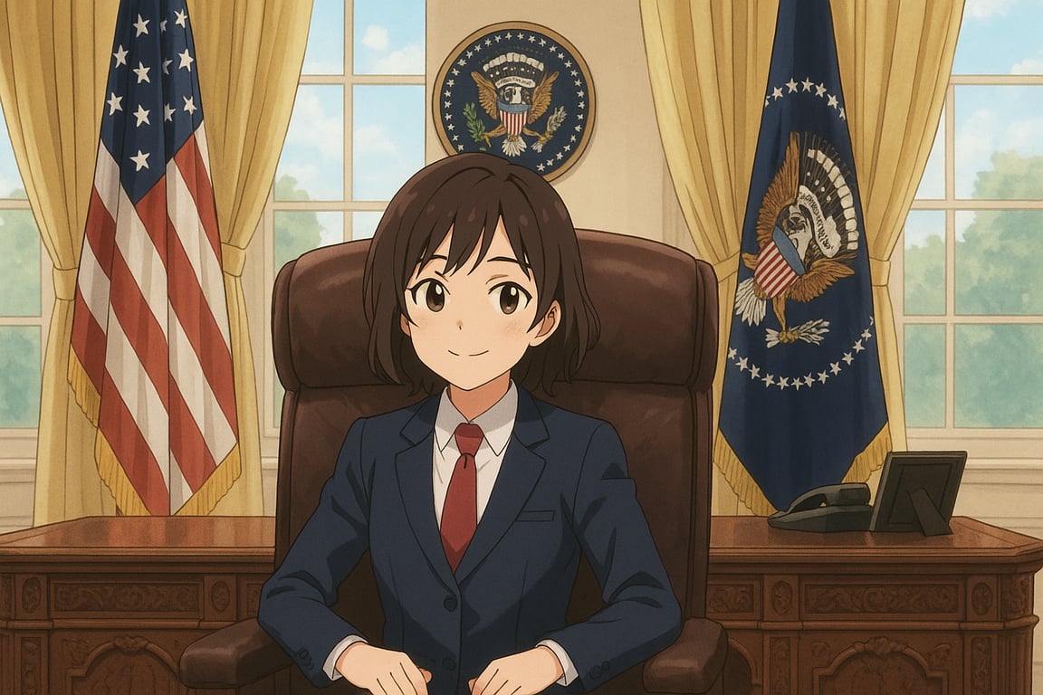 Cover art for Newly elected President, a president scenario on AI Dungeon