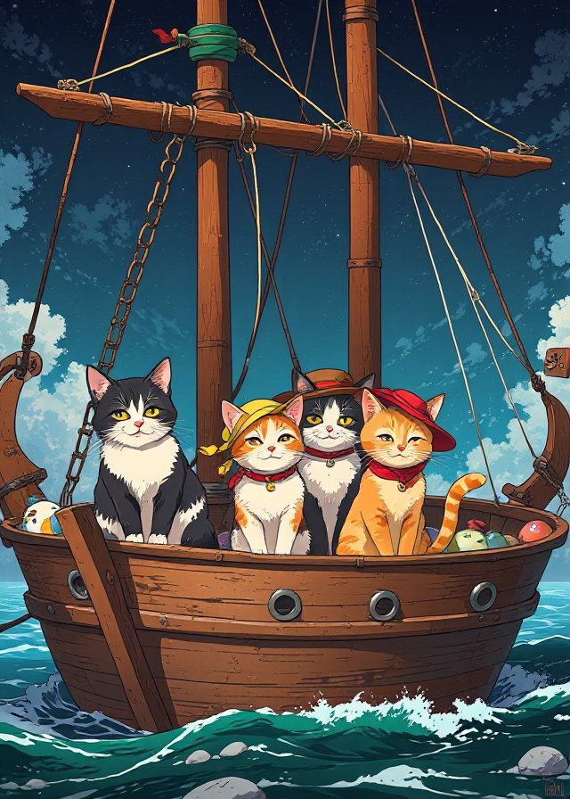 Cover art for Whiskers Beyond the Horizon, a cats scenario on AI Dungeon