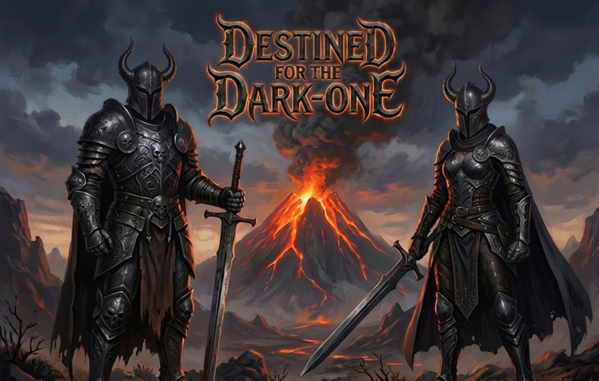 Cover art for Destined for the Dark-One, a ladystarglitter scenario on AI Dungeon