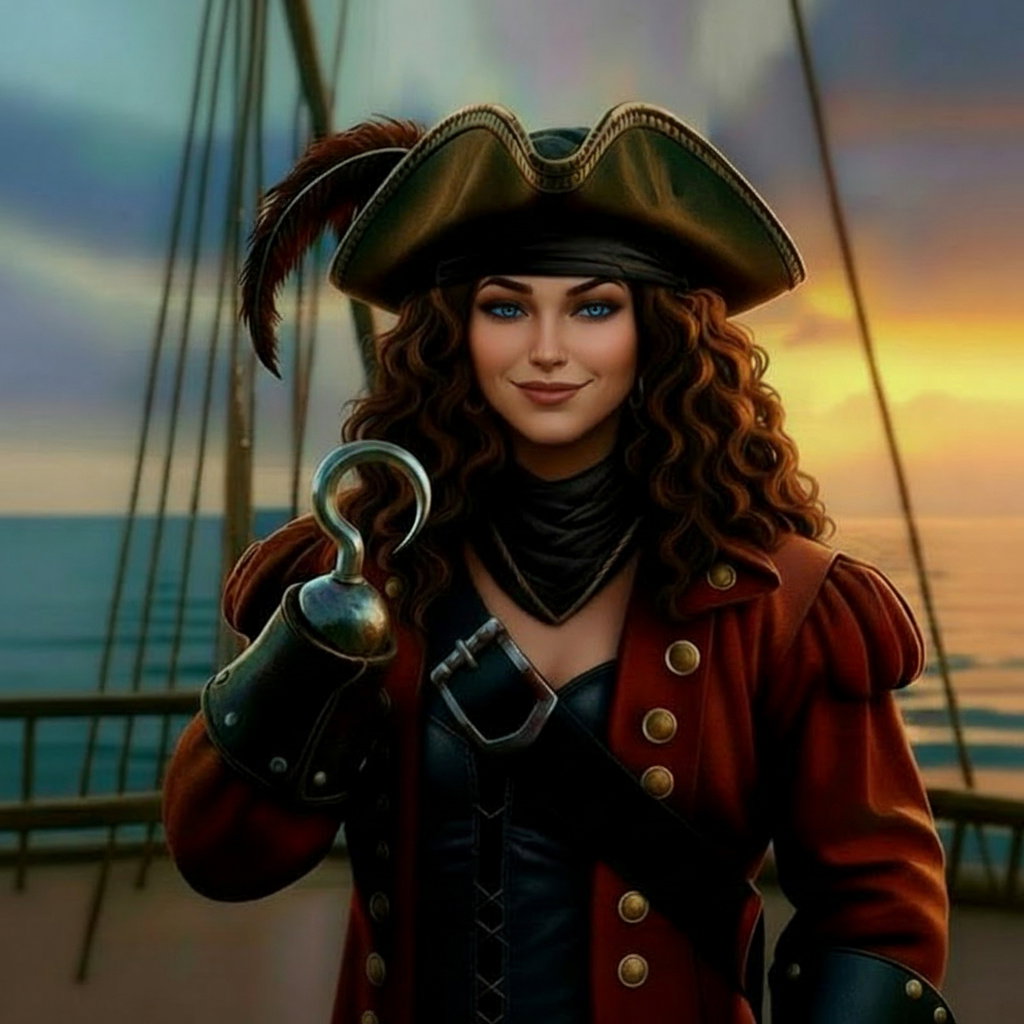 Cover art for Hooked on Her - Captain Jane Hook, a fantasy scenario on AI Dungeon