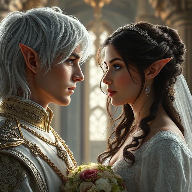 Cover art for The Royal Wedding, a wedding scenario on AI Dungeon