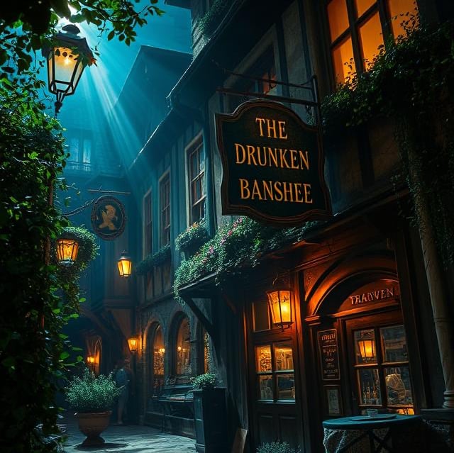 Cover art for The Drunken Banshee Tavern, a tavern scenario on AI Dungeon
