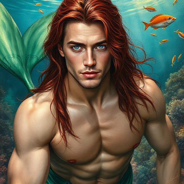 Cover art for Saved by the Sea - The Little Merman, a ladystarglitter scenario on AI Dungeon