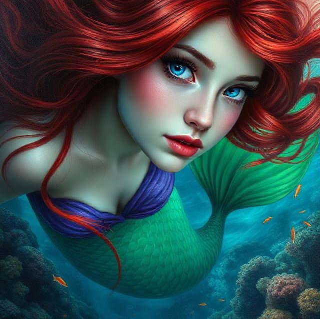 Cover art for Saved by the Sea - The Little Mermaid, a ladystarglitter scenario on AI Dungeon