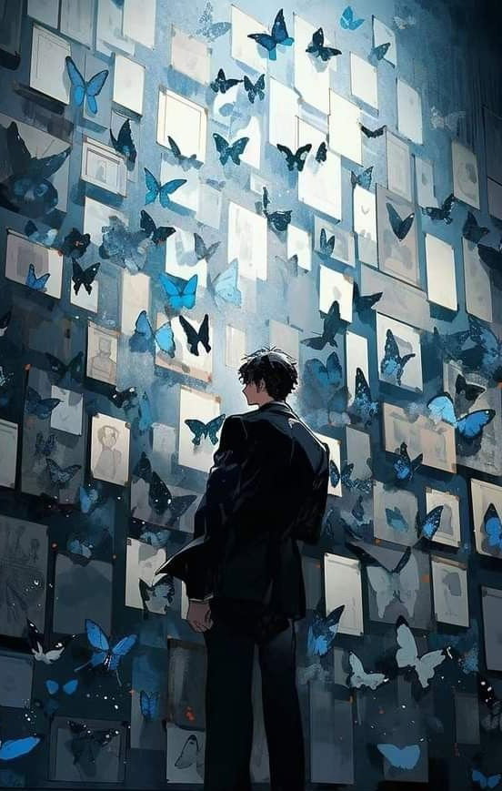 Cover art for Blue Morpho, a cosmic horror scenario on AI Dungeon