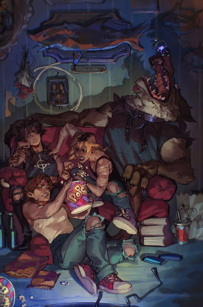 Cover art for The Wolfson Family, a supernatural scenario on AI Dungeon