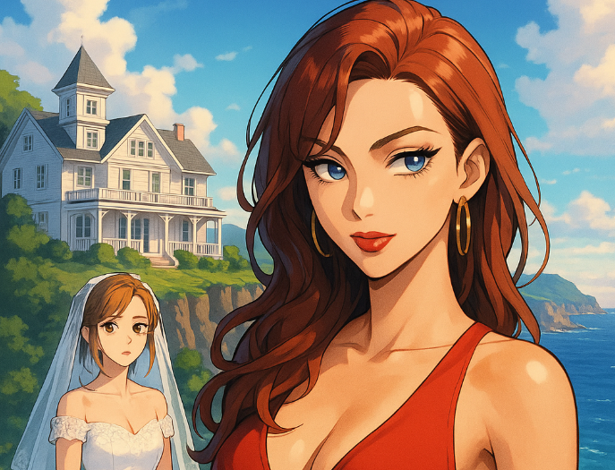 Cover art for Your Ex’s Wedding, a romance scenario on AI Dungeon