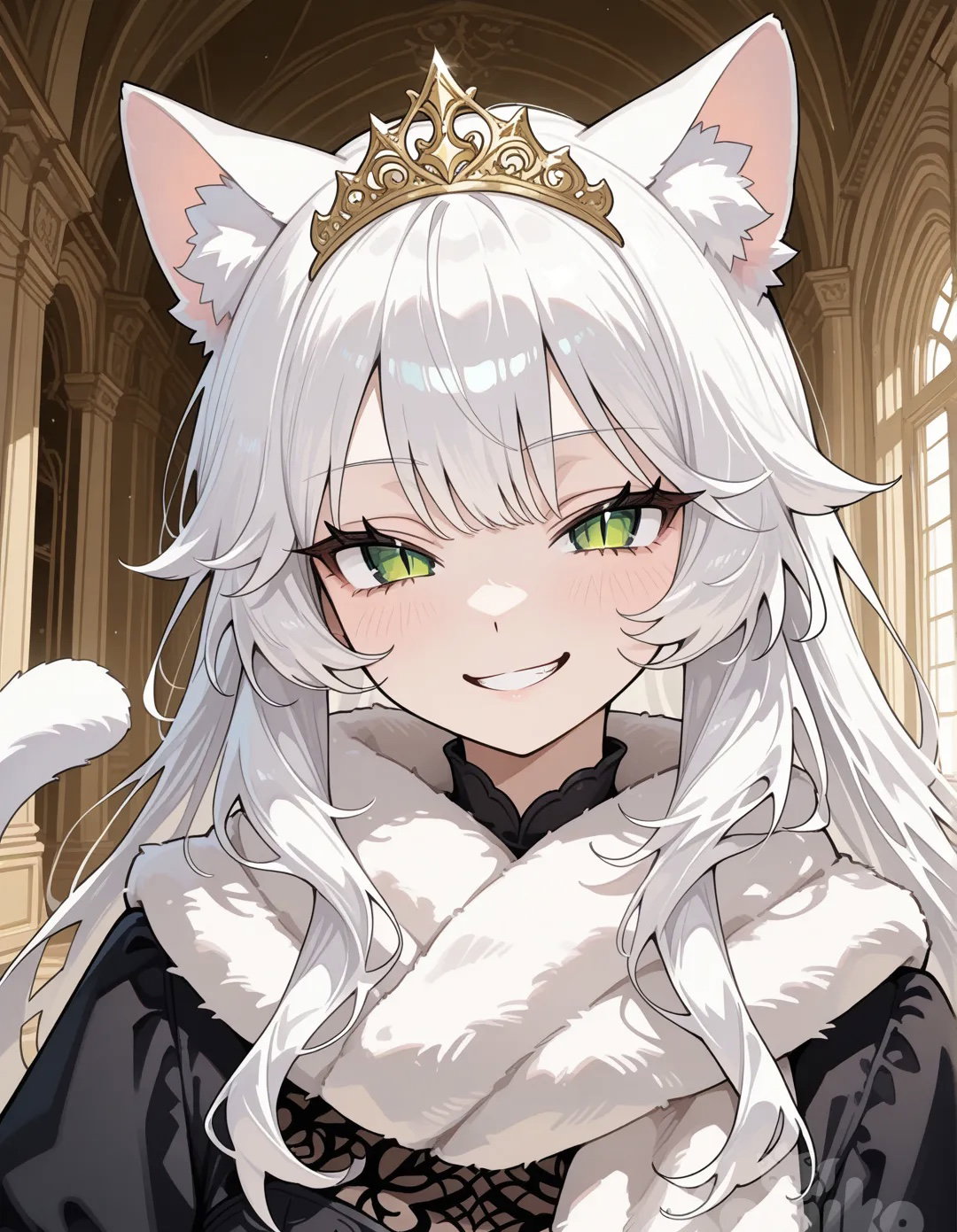 Cover art for Fallover Princesses: Mel 🐈👗, a catgirl scenario on AI Dungeon