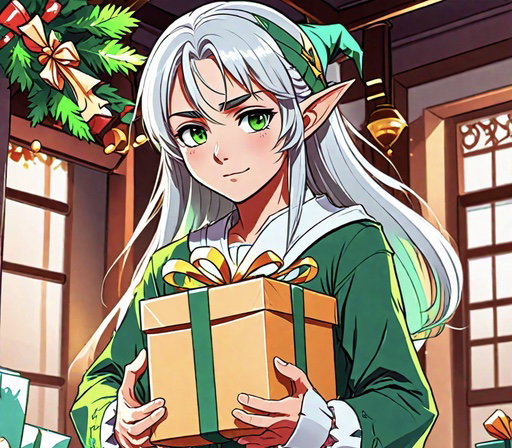 Cover art for Santa’s Workshop, a christmas scenario on AI Dungeon
